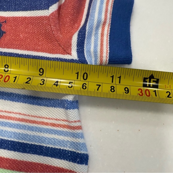 Ralph Lauren Baby Boy Romper Pony Logo Striped Multicolor Sz 6 Mos NWOT - Picture 7 of 10